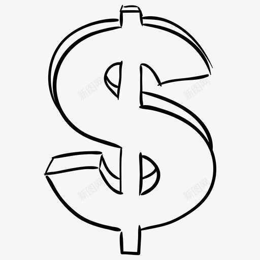美元符号货币国际货币svg_新图网 https://ixintu.com 美元 符号 货币 国际 罗马 一套 商业 金融 轮廓 图标