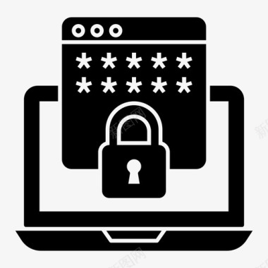 密码保护安全配置文件网页锁定图标