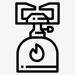 体火野营气体火火焰高清图片