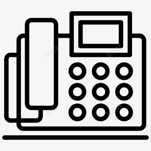 固定电话无绳电话办公电话svg_新图网 https://ixintu.com 电话 固定 无绳电话 办公 电信 客户关系 矢量 矢量图 图标