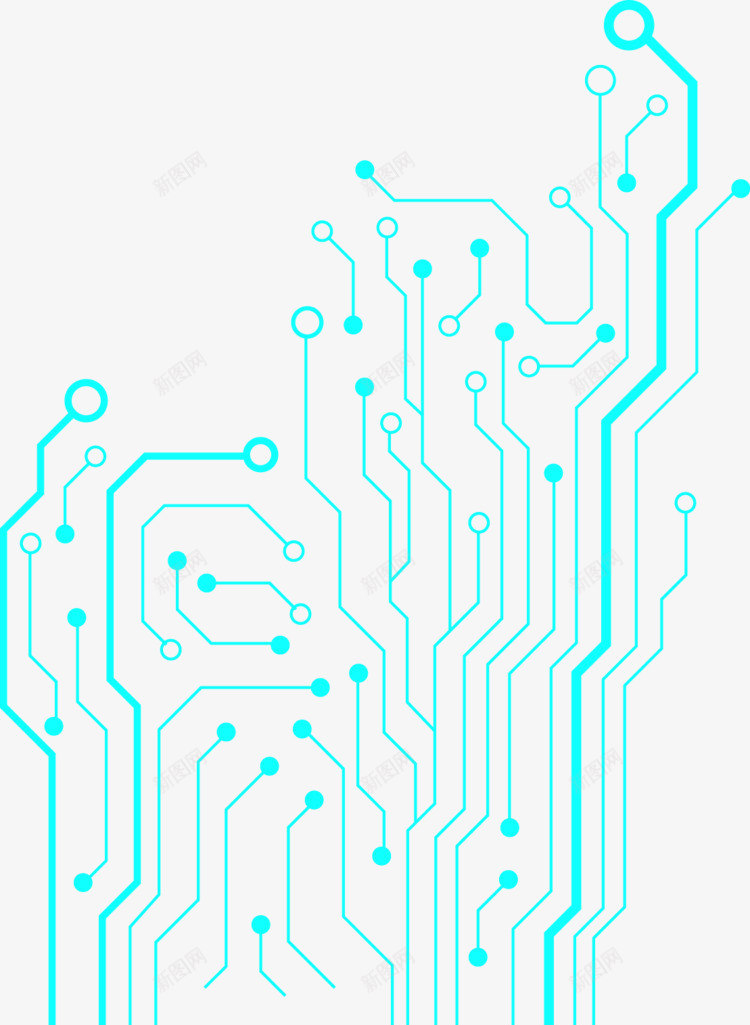 地球电路板线路线条png免抠素材_新图网 https://ixintu.com 地球 电路板 线路 线条