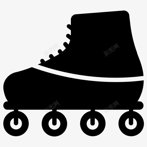 直列溜冰鞋冰刀溜冰鞋svg_新图网 https://ixintu.com 溜冰鞋 直列 冰刀 运动 游戏 图标 收集