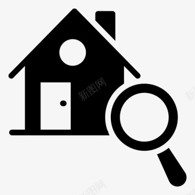 搜索主页房屋选择不动产搜索图标