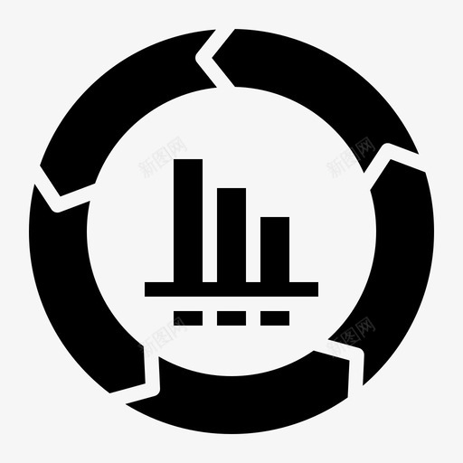 价值链图表投资svg_新图网 https://ixintu.com 价值链 图表 投资 战略 图标