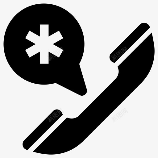 紧急呼叫紧急联系人紧急电话svg_新图网 https://ixintu.com 紧急 呼叫 医疗 联系人 电话 医疗服务 符号 收集
