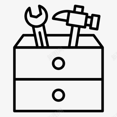 工具箱修理包手提箱图标