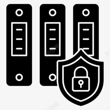 锁定文件机密文件文件夹保护图标