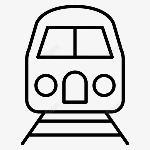 地铁电动火车铁路svg_新图网 https://ixintu.com 交通工具 地铁 电动 火车 铁路 有轨 电车 轮廓 图标