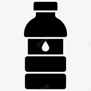 瓶装水饮用水白酒图标