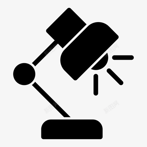 台灯明亮闪光svg_新图网 https://ixintu.com 台灯 明亮 闪光 光亮