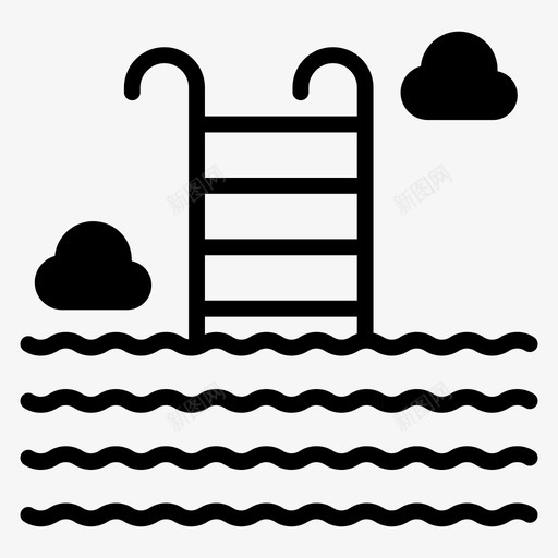 游泳池奥运比赛奥运游泳svg_新图网 https://ixintu.com 游泳池 奥运 游泳 比赛 泳场 水上运动 建筑 房地产 图标