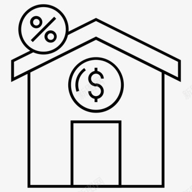 房产税资本利得税个人所得税图标