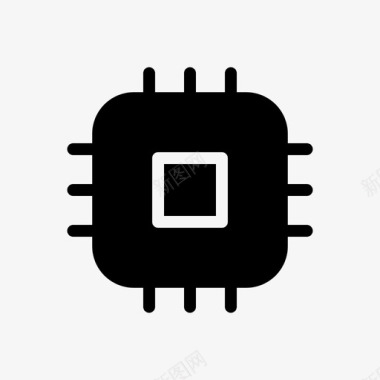 cpu芯片组微控制器图标