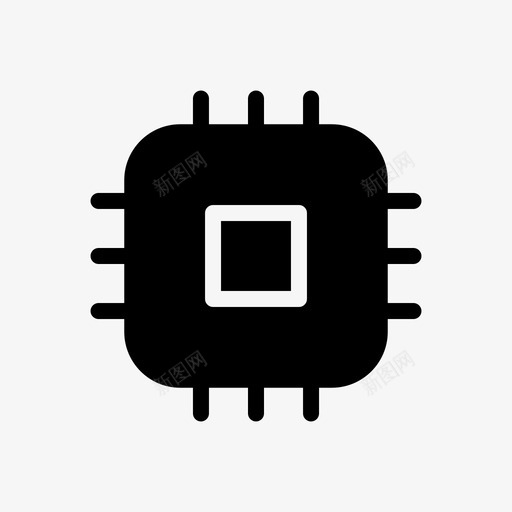 cpu芯片组微控制器svg_新图网 https://ixintu.com 芯片组 微控 控制器 处理器 杂项 固体