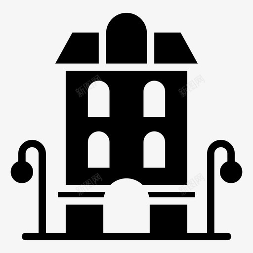 家住宿建筑svg_新图网 https://ixintu.com 建筑 住宿 房子 棚户区 房地产 图标