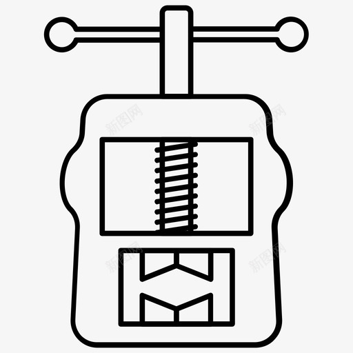 虎钳工具锤击五金svg_新图网 https://ixintu.com 工具 虎钳 锤击 五金 锯切