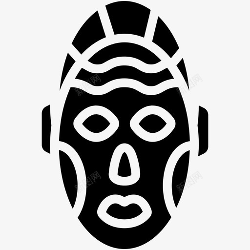 非洲面具化身文化svg_新图网 https://ixintu.com 非洲 面具 化身 文化 面孔 符号