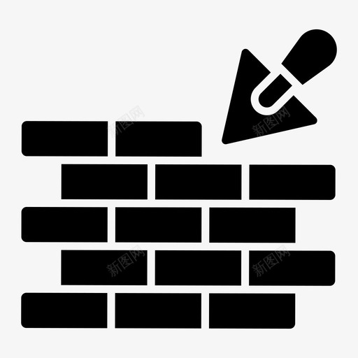 砌砖工砖染色砖墙svg_新图网 https://ixintu.com 砌砖 砖工 染色 砖墙 墙砖 在建 一套 建筑 建筑工 工具 字形