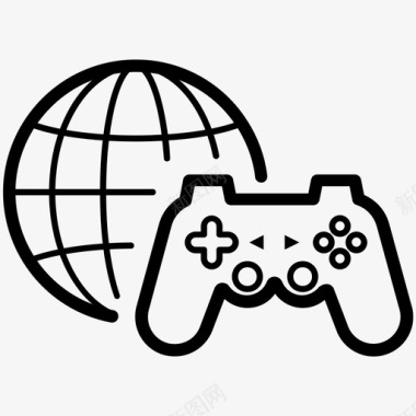全球游戏比赛数字游戏电子游戏图标