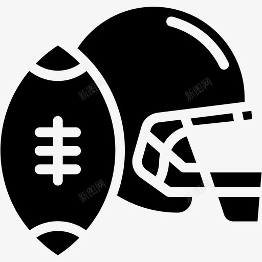 美式足球头盔橄榄球svg_新图网 https://ixintu.com 美式 足球 运动 头盔 橄榄球 元素