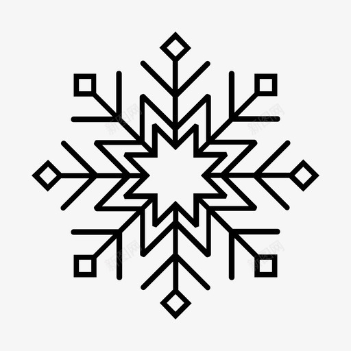 雪花冷冻svg_新图网 https://ixintu.com 雪花 冷冻 冻冰 冬天