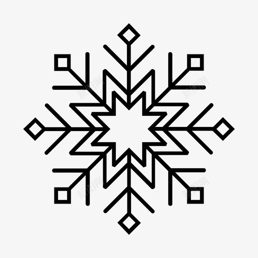 雪花冷冻svg_新图网 https://ixintu.com 雪花 冷冻 冻冰 冬天