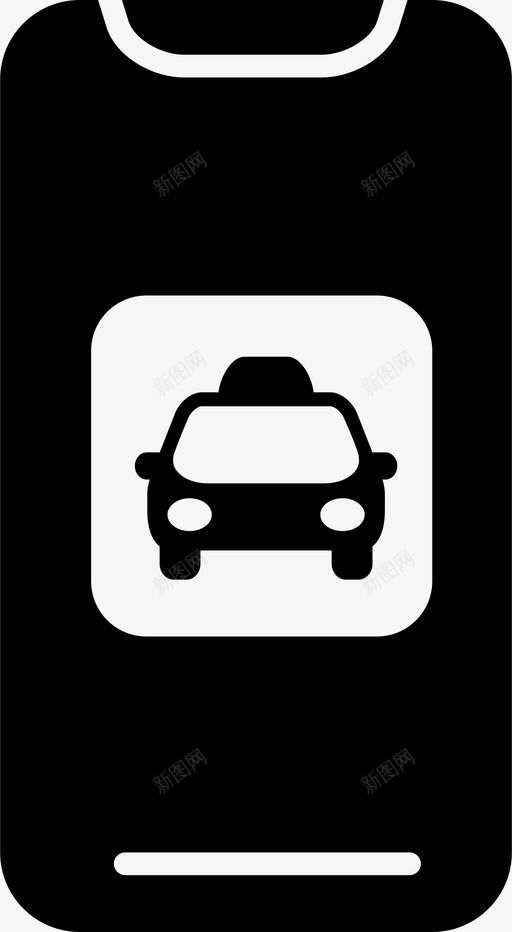 uber移动应用程序呼叫出租车手机svg_新图网 https://ixintu.com 应用程序 移动 共享 呼叫 出租车 手机 订单 乘车 汽车 社交 媒体