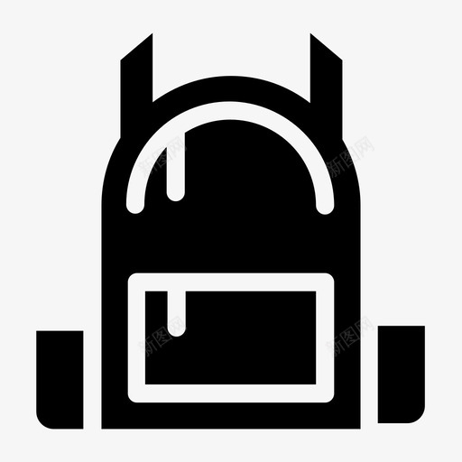 背包行李书包svg_新图网 https://ixintu.com 背包 行李 书包 教育 包文具 文具