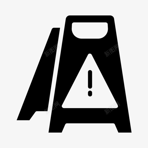 湿滑警示坠落标志svg_新图网 https://ixintu.com 湿滑 警示 标志 坠落 清洁 服务 标志符 符号