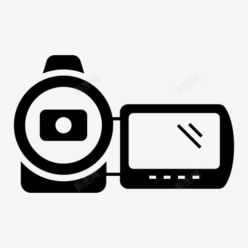 录像机摄像机照相机svg_新图网 https://ixintu.com 录像机 摄像机 照相机 电影 电子产品