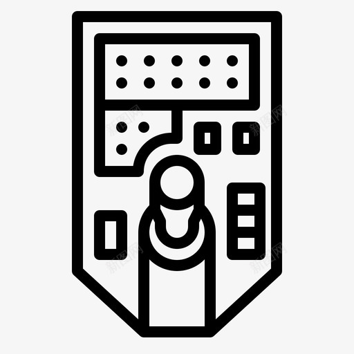 游戏控制器面板侧面svg_新图网 https://ixintu.com 侧面 图标 多媒体 控制器 游戏 游戏面板 车辆 轮廓 面板