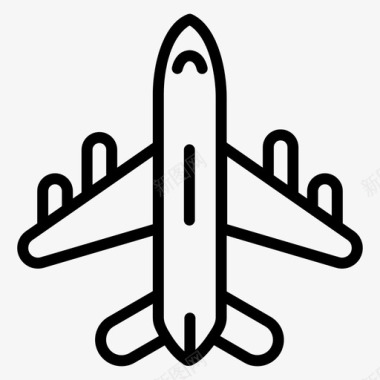 飞机空中旅行空中客车图标