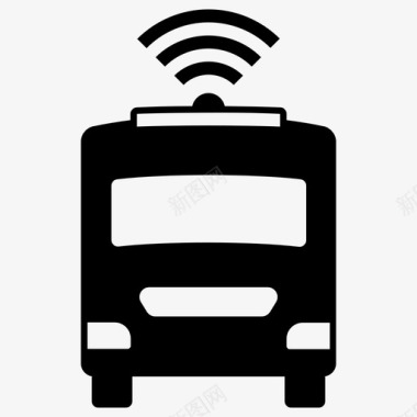 无司机运输电子现代技术图标