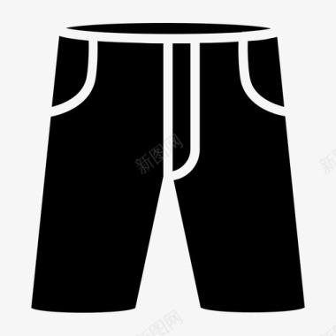 球员短裤足球装备足球裤图标