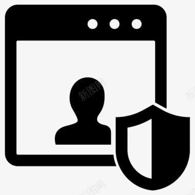个人数据安全数据安全域隐私图标