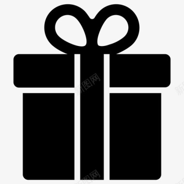 礼品赠品礼品盒图标