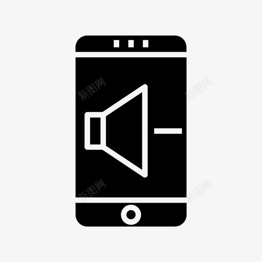 电话减音音量降低安全和技术svg_新图网 https://ixintu.com 电话 减音 音量 降低 安全 技术