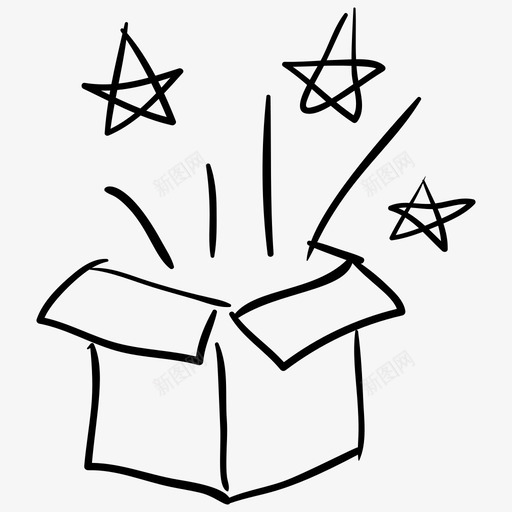 魔幻盒纸板魔幻包装svg_新图网 https://ixintu.com 魔幻 纸板 包装 纸箱 巫婆 向量 图标