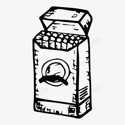 一包烟素描烟svg_新图网 https://ixintu.com 一包 素描 烟烟