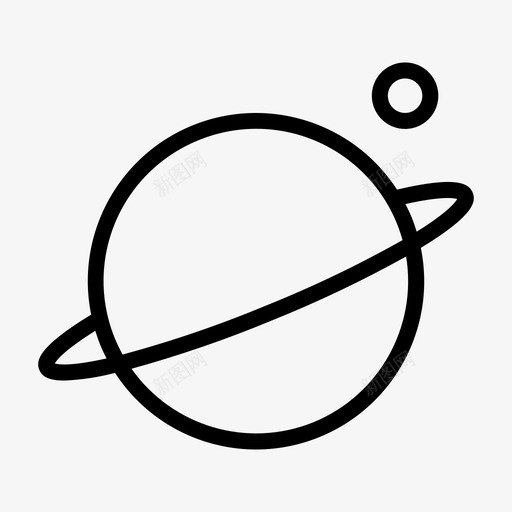 土星浏览器探索svg_新图网 https://ixintu.com 土星 浏览器 探索 互联网 行星 杂项