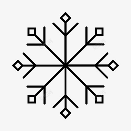 雪花冷冻svg_新图网 https://ixintu.com 雪花 冷冻 冻冰 冬天