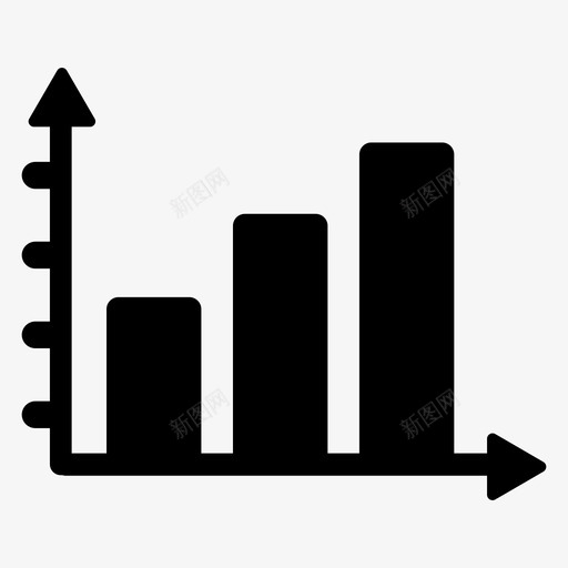 增长图条形图业务分析svg_新图网 https://ixintu.com 增长 业务 条形图 分析 图形 表示 财务 图示 图标 集合