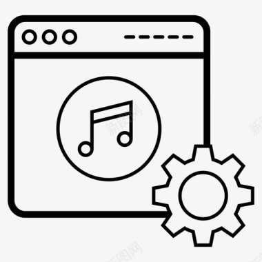 音乐网站在线音乐vlog维护图标
