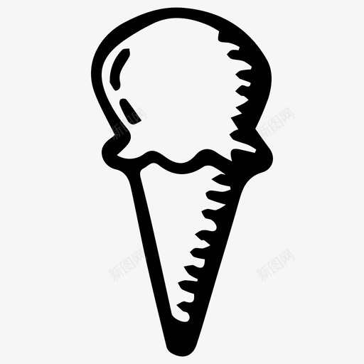 素描甜点冰淇淋svg_新图网 https://ixintu.com 素描 甜点 冰淇淋