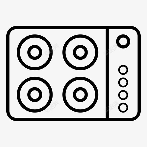 热板电热板发热板svg_新图网 https://ixintu.com 热板 电热 发热 铁板 暖板 电子电器 系列 图标 收藏