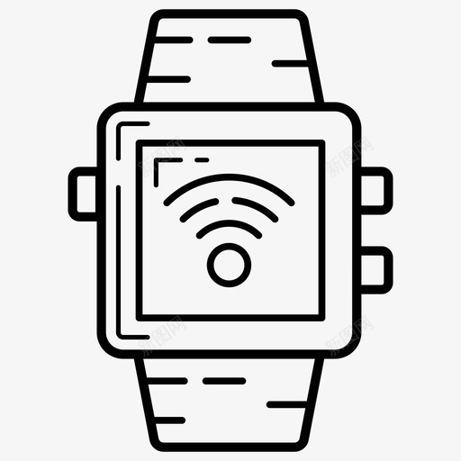 智能手表现代科技智能手镯svg_新图网 https://ixintu.com 智能 手表 图标 现代科技 手镯 连接 腕表 彩色 轮廓 标线 系列