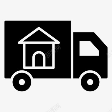 送货上门送货卡车送货面包车图标