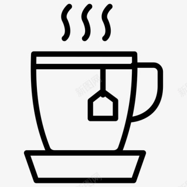热茶杯饮料咖啡图标