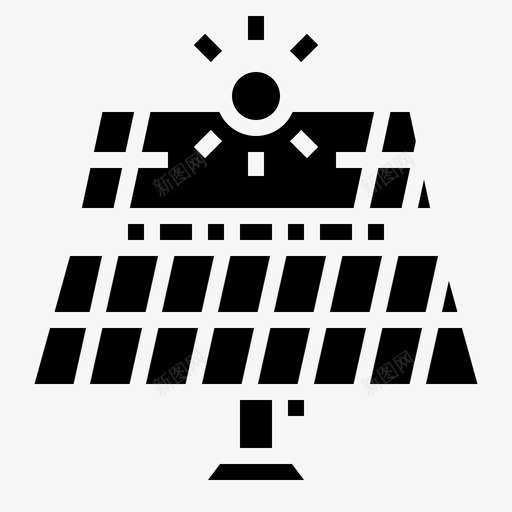 太阳能可再生可再生能源固体图标集svg_新图网 https://ixintu.com 太阳能 可再 再生 能源 固体 图标