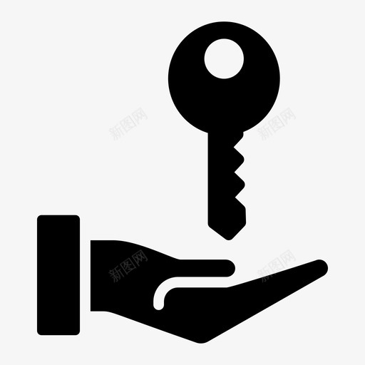 家钥匙房主房子钥匙svg_新图网 https://ixintu.com 钥匙 钥匙家 房主 房子 所有权 租客 房地产 固体 图标